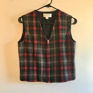 Vintage tartan vest